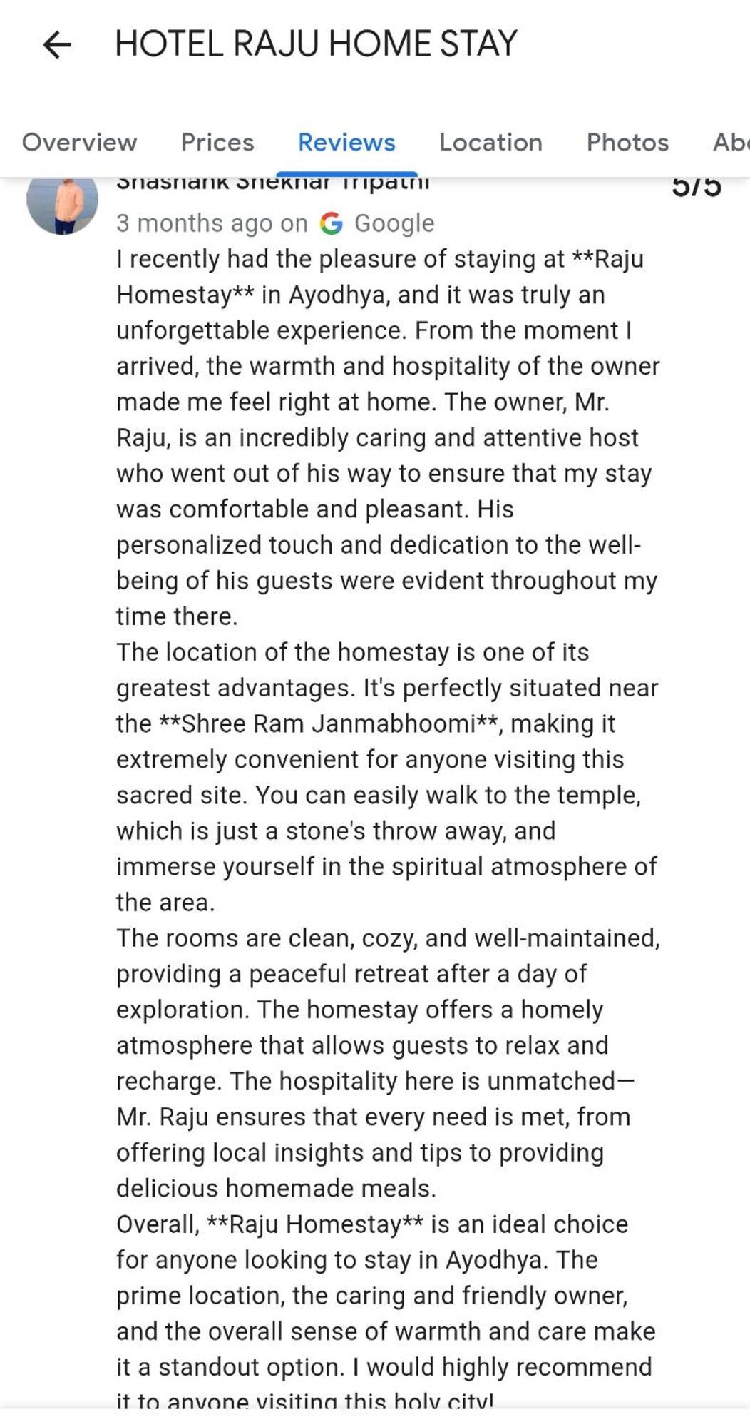 Hotel Raju Homestay Ayodhya 150 Meters From Shree Ram Janmbhoomi Temple 200 Meters From Ayodhya Dham Railway Station 外观 照片